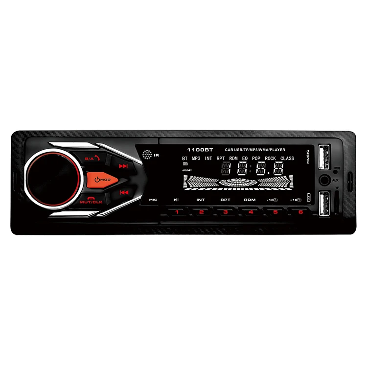 Professional Car Audio Mp3 1 Din BT Sound System Car Tape Mp3 Player Iso Universal Radio Speaker Bluetooth Usb Hands-free 7388