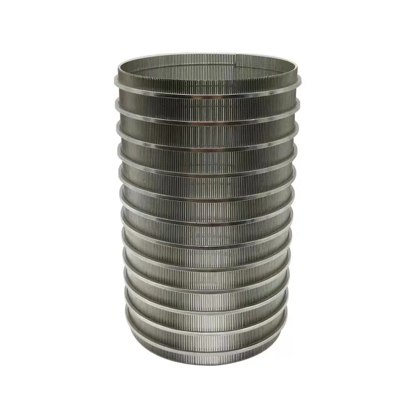 Stainless Steel 304 316 custom made 20um Wedge Wound Wire Tube Johnson Mesh  for Wastewater Filtration