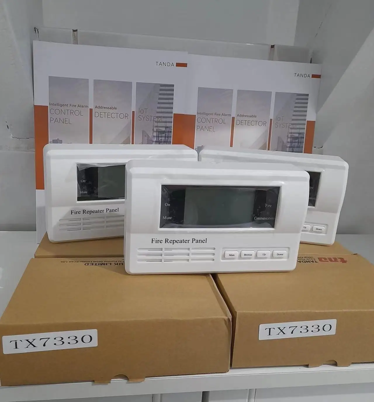 Addressable Fire Alarm System Floor LCD Display Fire Alarm Annunciator Panel