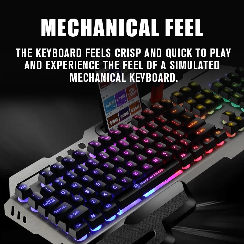 Best Sell Desktop 104 Keys With Hand Rest Waterproof Mechanical Gaming Keyboard