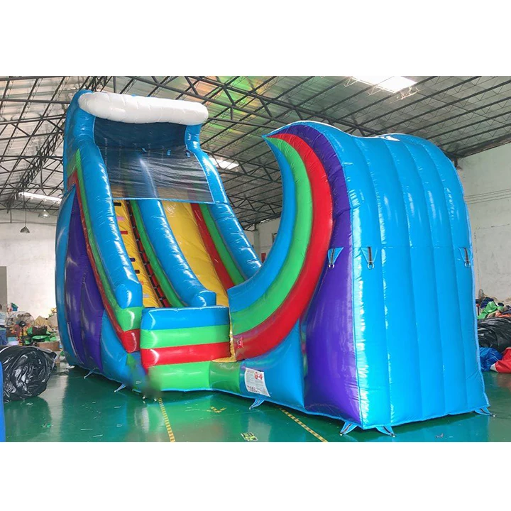 High Quality Waterslide Extreme  Slide Rampage Waterslide half pipe Inflatable Water for sale