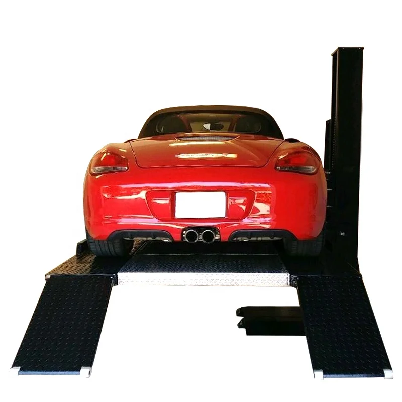 High quality 3.5t single post auto storage lift 2 cars one post car parking lift
