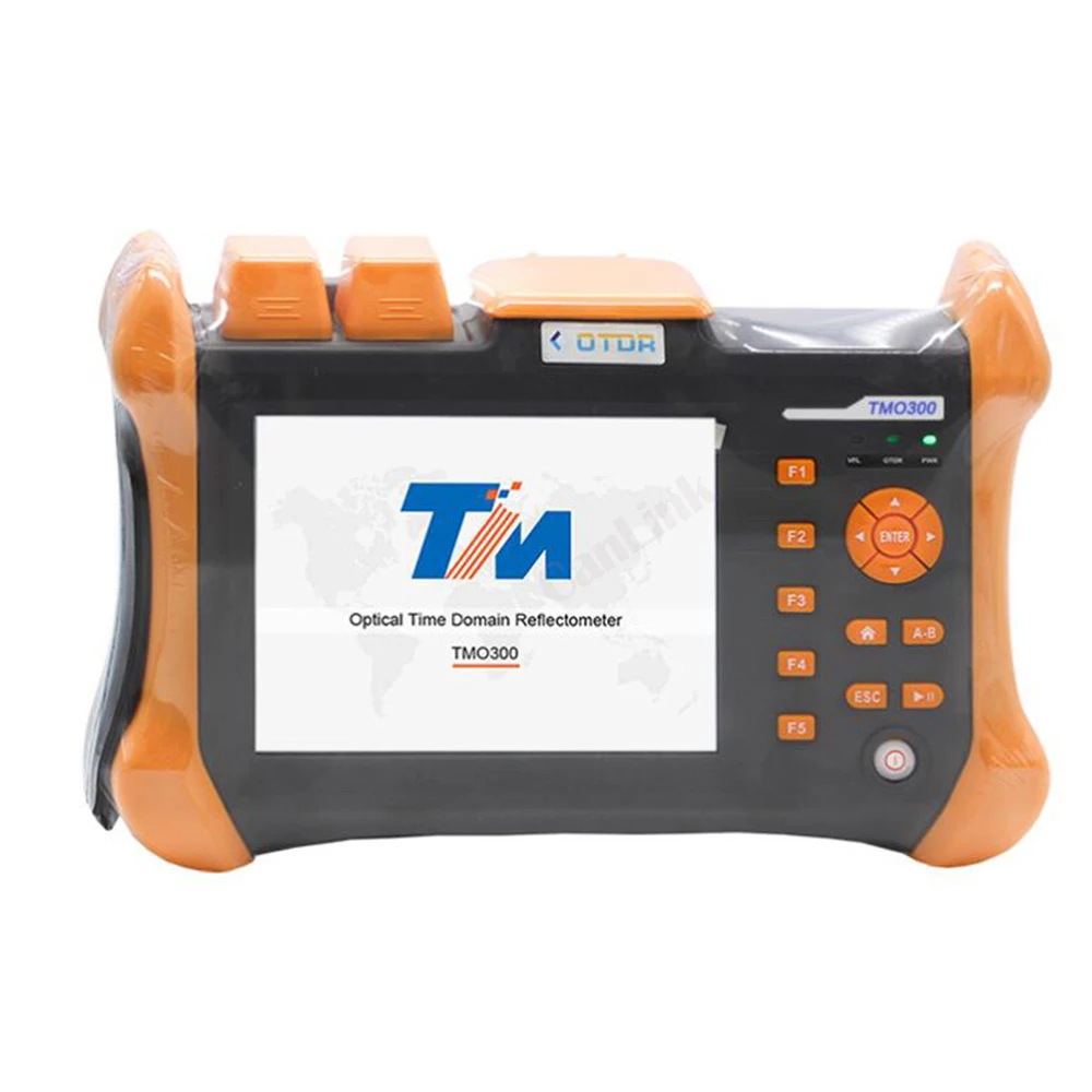 TMO-300 Compact OTDR Test Equipment 1310/1550nm 32/30dB Integrated VFL, Touch Screen Optical Time Domain Reflectometer VFL