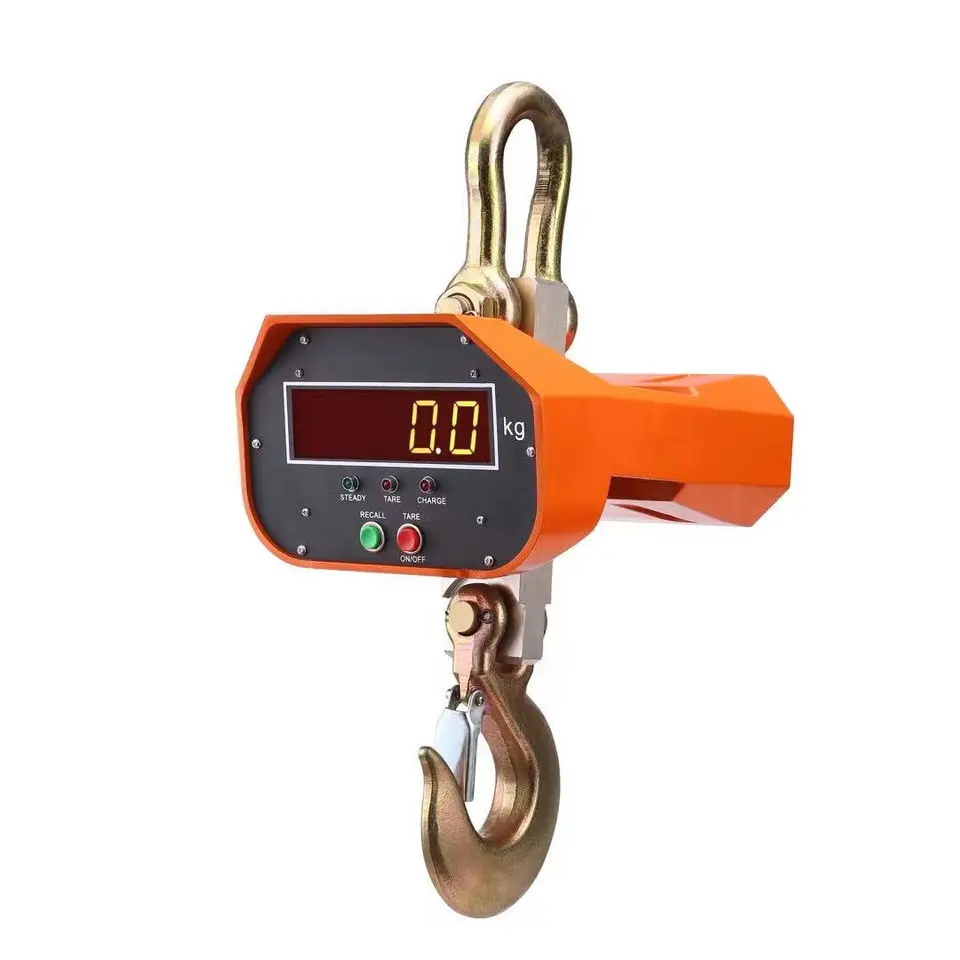 5000kg Crane Scale Good Quality  Industrial Scale Weight Electronic Aluminum Housing LED Display Crane Scale Hanging
