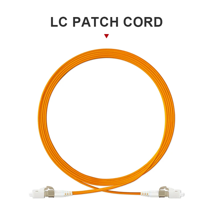 LC to LC duplex multimode fiber optic patch cord from Shenzhen factory