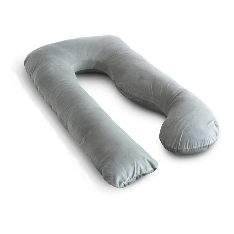 
2020 wholesale top full body bamboo memory foam pregnancy pillow with velvet cover 