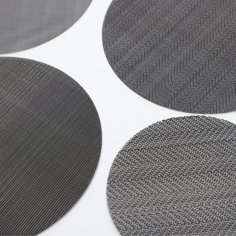 0.001-1mm 8micron-15000micron Dutch Plain Twill Weave wire mesh filter disc
