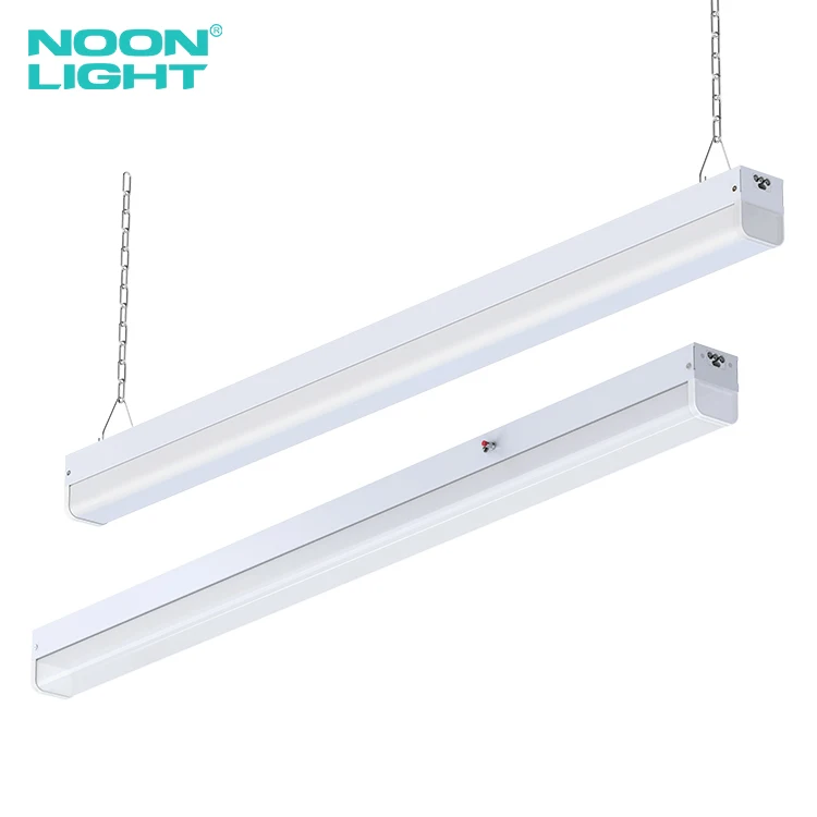 Industrial Commercial Lighting 4cct Dimmable Surface Mounted Aluminum Waterproof  4ft 8ft Hanging Led Linear Light