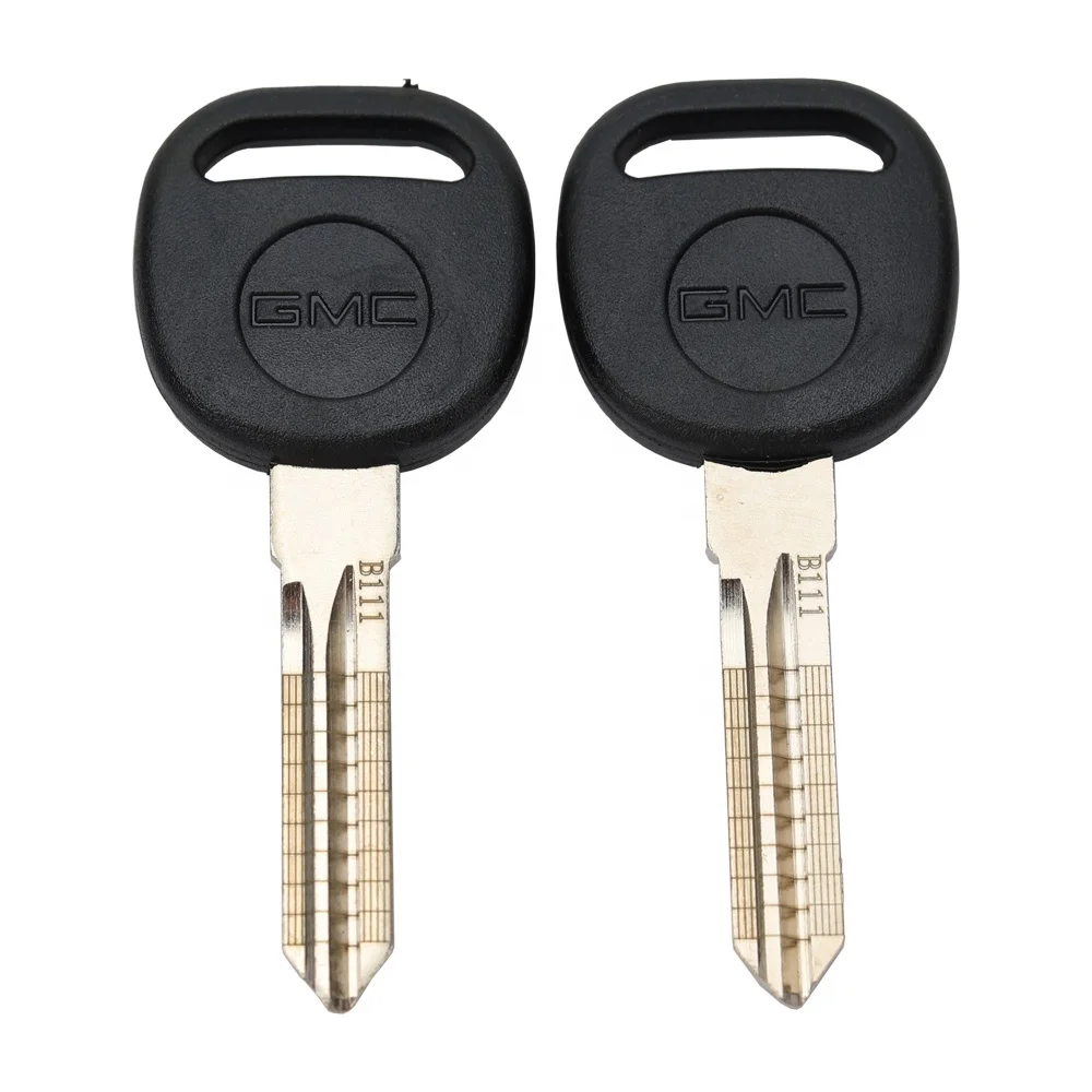 Car blank Key with Graduation Scale Lineation Flat Milling Shear Gear for GM Hummer GMC Scale Key Shear Gear Blank key B111