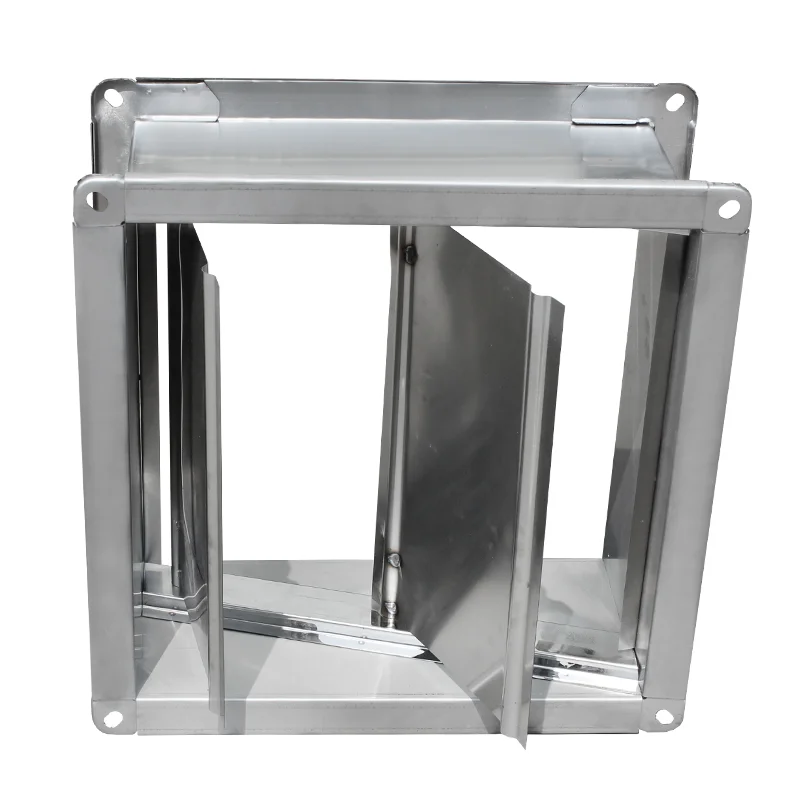 Stainless steel square ventilation duct check valve globe valve air flow control valve