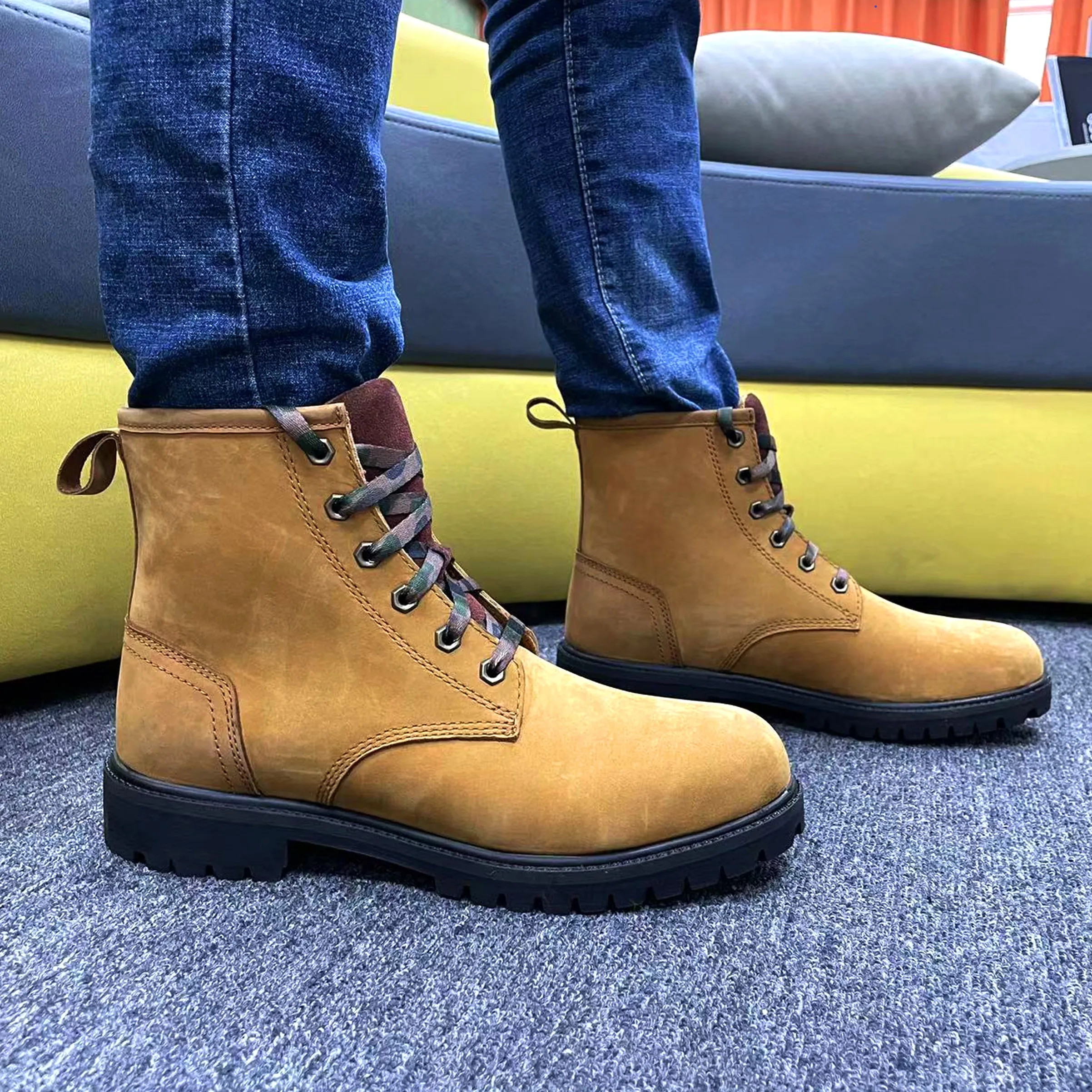 Waterproof Leather Oxford Military Army Boots Outdoor Climbing Hiking Tactical Men Boots