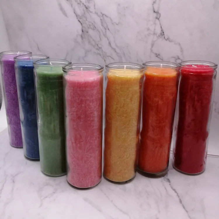 Wholesale Cheap Spiritual Saint 7 days long burning Jesus Glass Candles