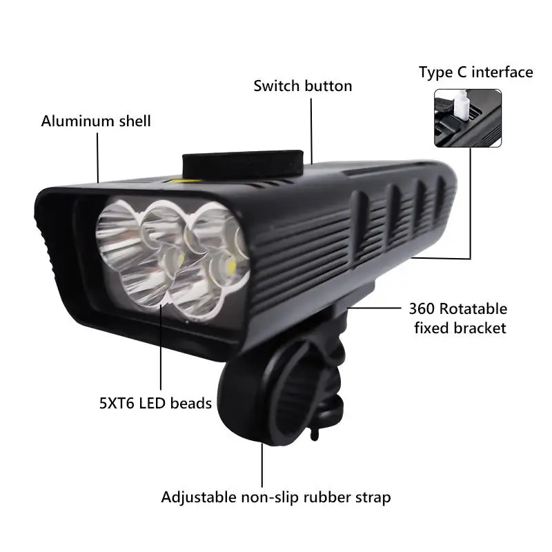 Hot Sale Bike Lights Led Front 2000 Lumens 1000 Lumens Bike Lights Electric Bicycle Headlight