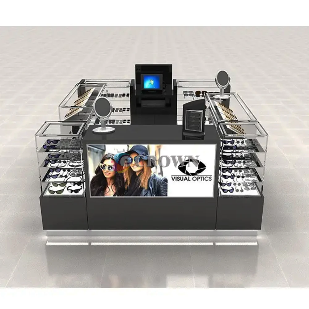 Retail pavilion mall bespoke sunglass retail optical kiosk
