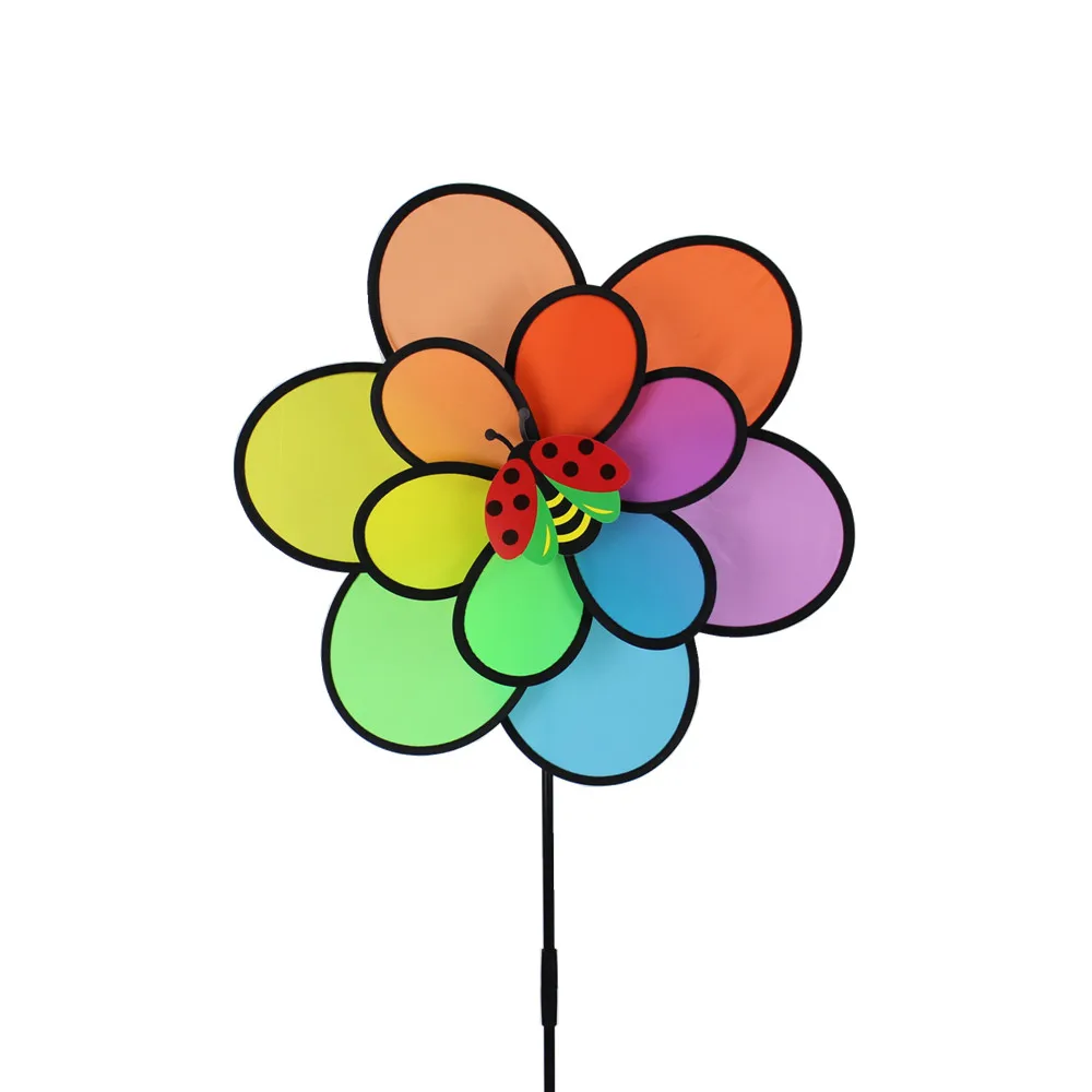 Decoration Garden Decorative Kids Toys Flower High Quality Wind Spinner