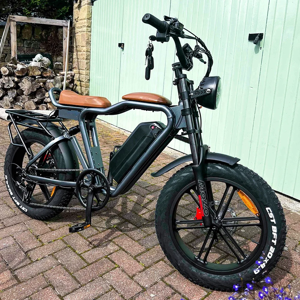 2000W Fat Tire Ebike 48V Electric Bike Dual Motor Ebike 7Speed E Bike Lithium Battery Electric Bicycle 20wheel Size Mountain Roa