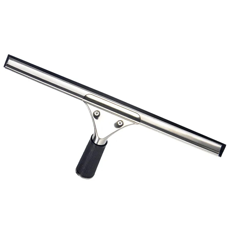 2022 new product tools stainless steel window squeegee glass wiper squeegee cleaner window scraper with holder and rubber strip