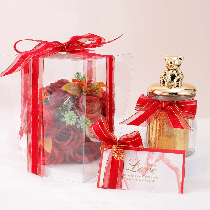 Gold Wire Edge Gift Satin Silk Ribbon Chiffon Crafts Flower Cake Boxes Packaging Custom Ribbons With Logo