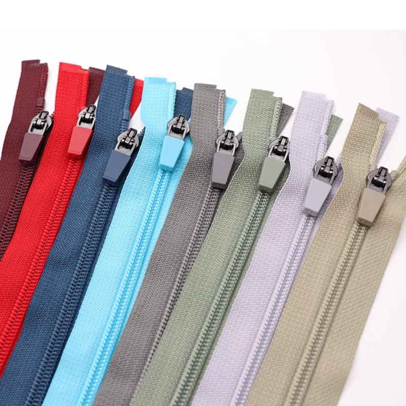 3# 5# Black invisible zipper nylon zip with rubber zipper puller for clothes