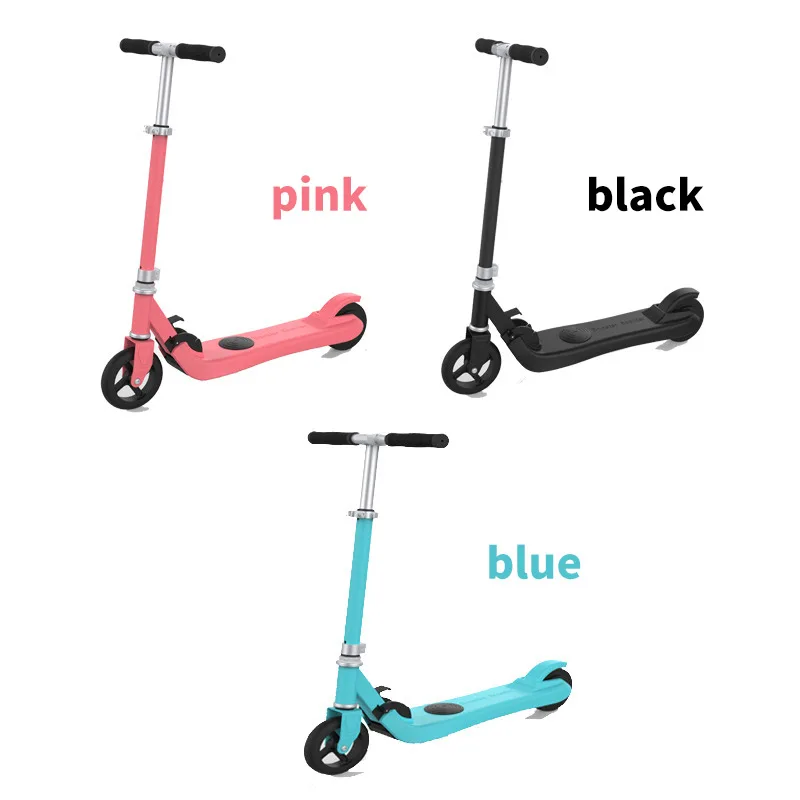 EU warehouse free shipping 6-8 years old children 5 inch electric scooters colorful cheap electric foldable two wheels scooter