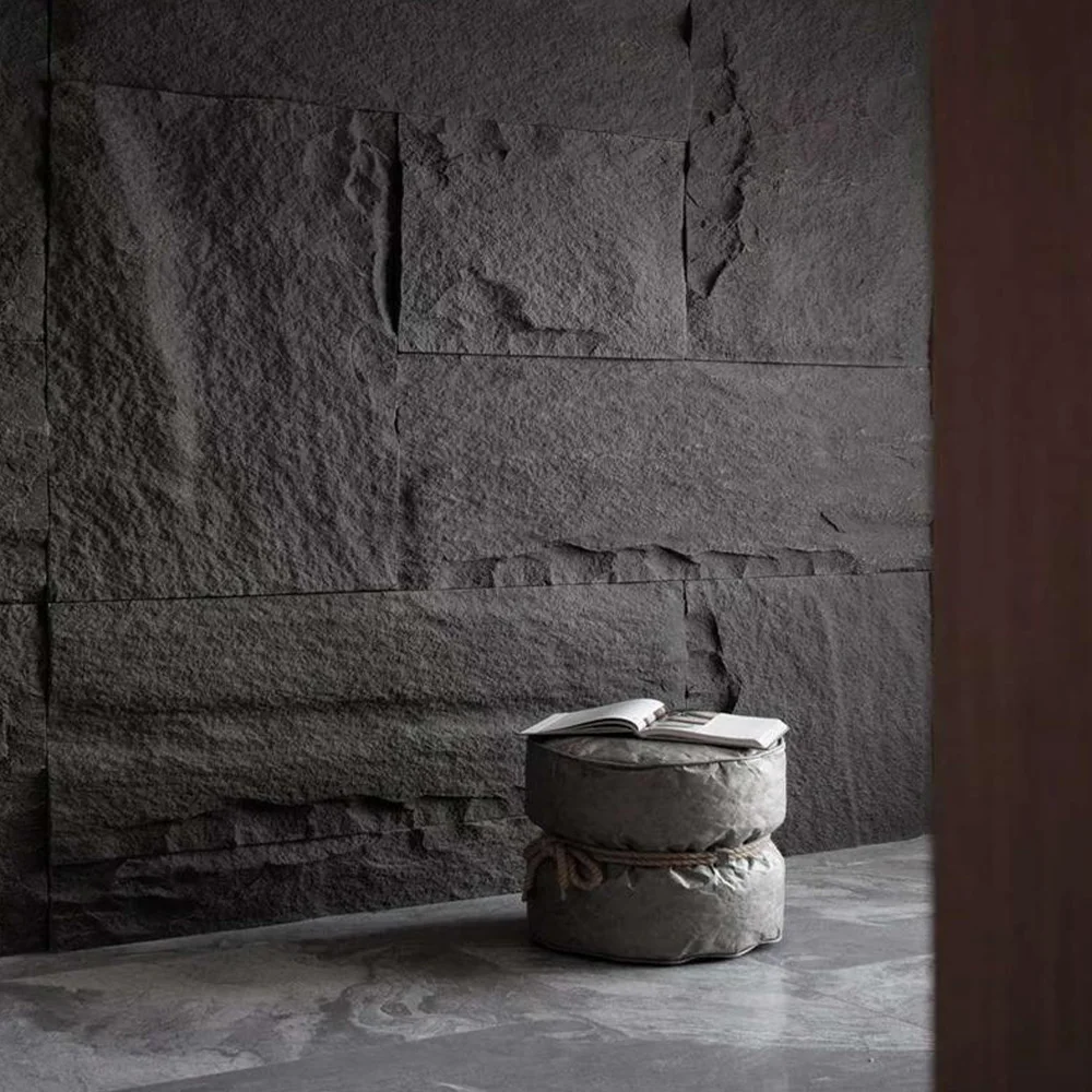 Pu Stone Panel Made Material High Hardness Faux Stone Panel Easy Install For Interior And Exterior Wall