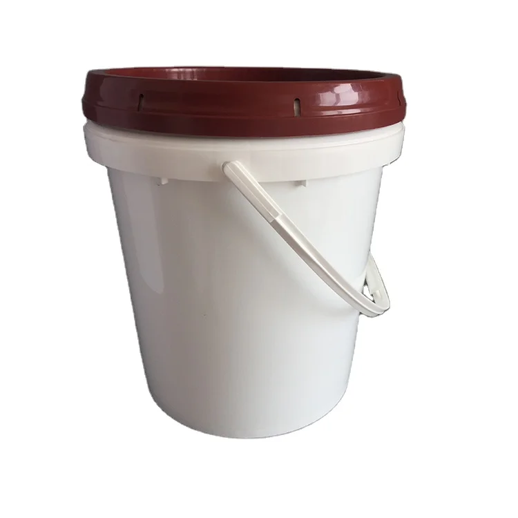 Пластиковый упаковочный барабан с логотипом на заказ, 16 л, круглый барабан из полипропилена 100% с крышкой