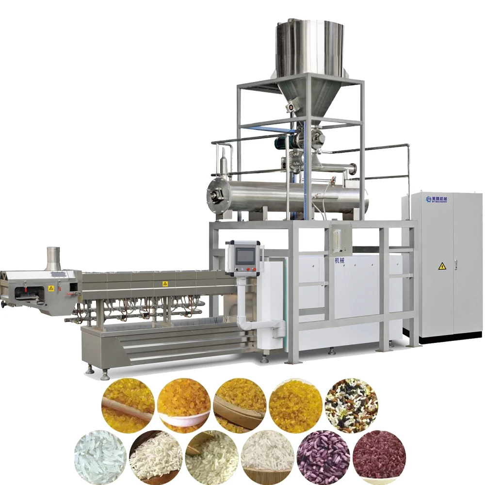 Twin Screw Artificial Rice Making Machine Equipment