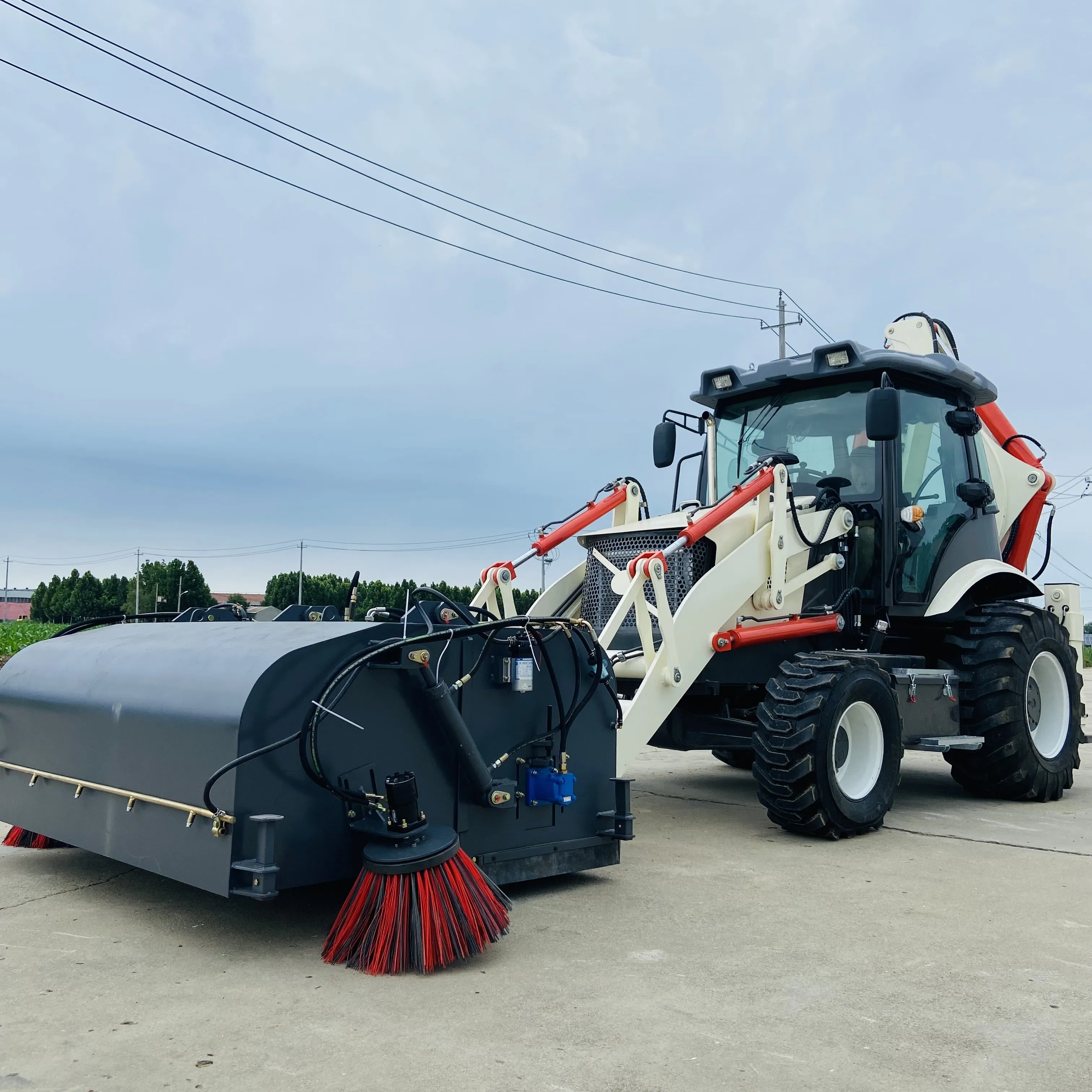 Yaweh 958-65 New Style Engineering Machine Hydraulic Tractor Front Mini Loader Backhoe Wheel YUCHAI Engine Water Pump Loader 360