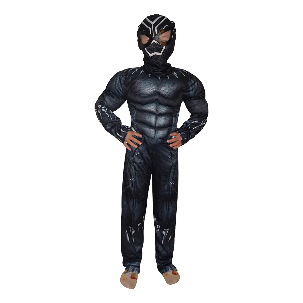 Halloween Kids Civil War Superhero Costume New Black Panther Cosplay Brave Cheetah Warrior Costume