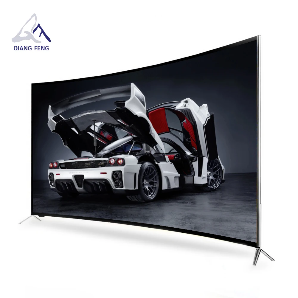 43/65/75 inches 4k/8k smart android led television qled curved monitor