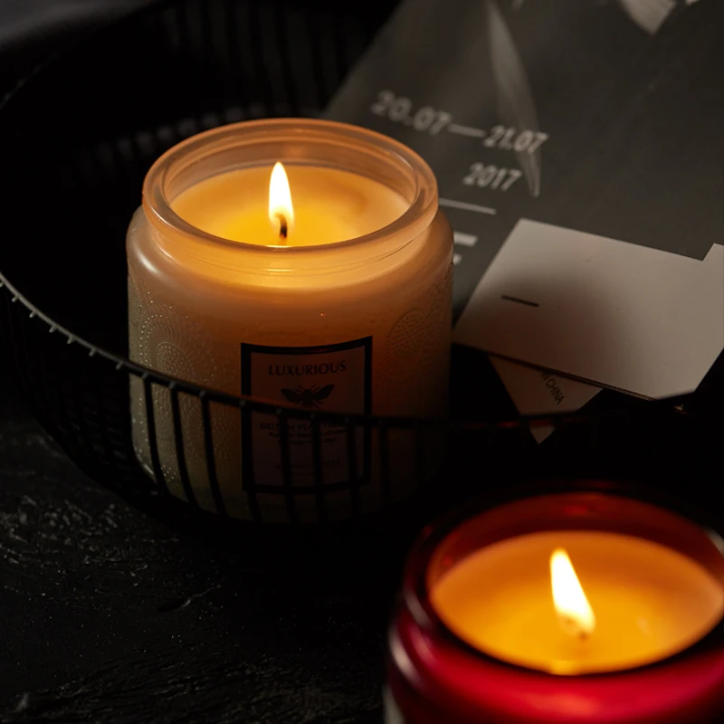 100% Soy Wax Custom Private Label Candle Kit Lavender Soy Wax Aromatherapy Scented Candles For Luxury Jars