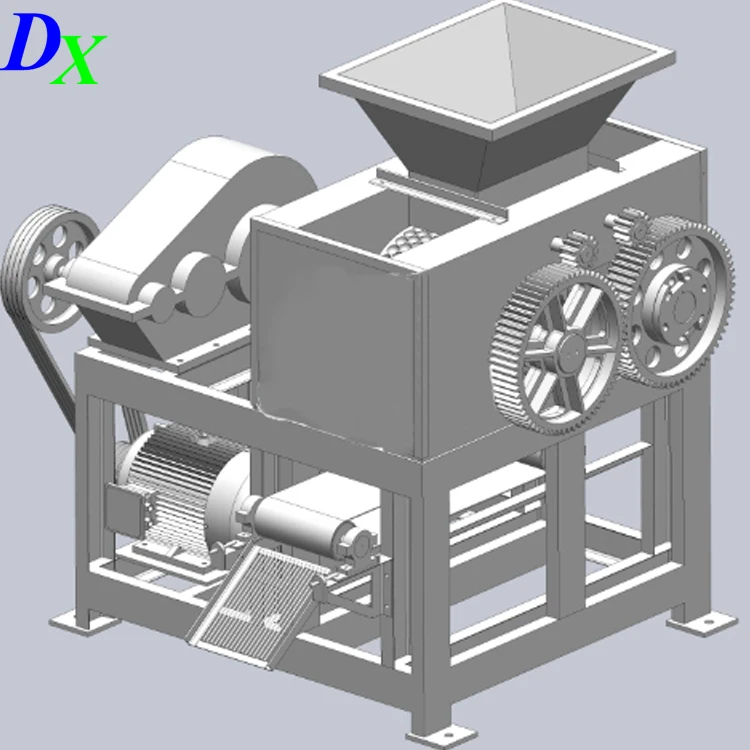 430 520 670 850 1000 type iron powder phoephogypsum calcium carbonate double rollers briquette press machine