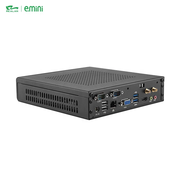 Industrial Celeron J1900 Quad Core Ultra Low Power Fanless Thin Client Mini PC Cloud Desktop Computer