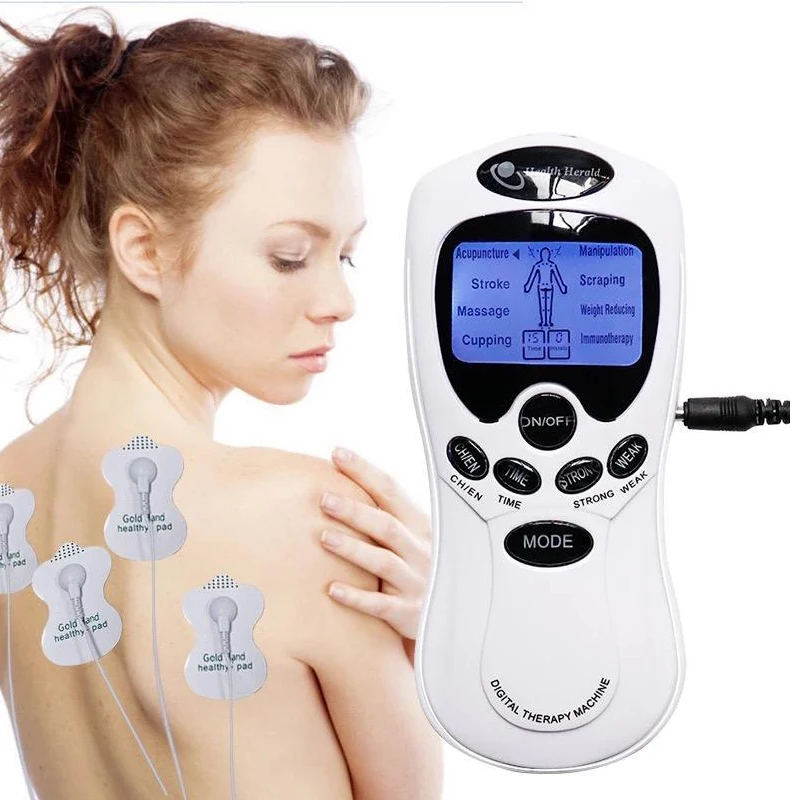2024 Two-Channel EMS Therapy Electric Analgesic Massage Tens Unit Body Physical Therapy for Pain Relief