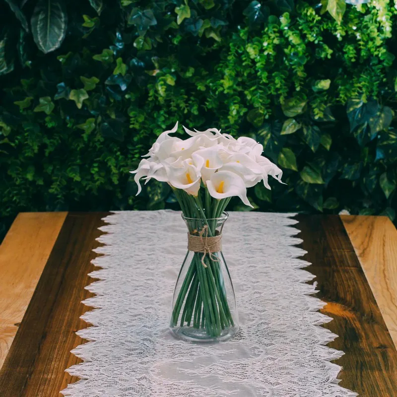 Vlovelife 1 шт. 118*15,8 дюймов белые кружева Таблица Runner в винтажном стиле, компьютерный стол, офисные декорации на Свадебные вечеринки в честь будущего рождения ребенка, Свадебный декор