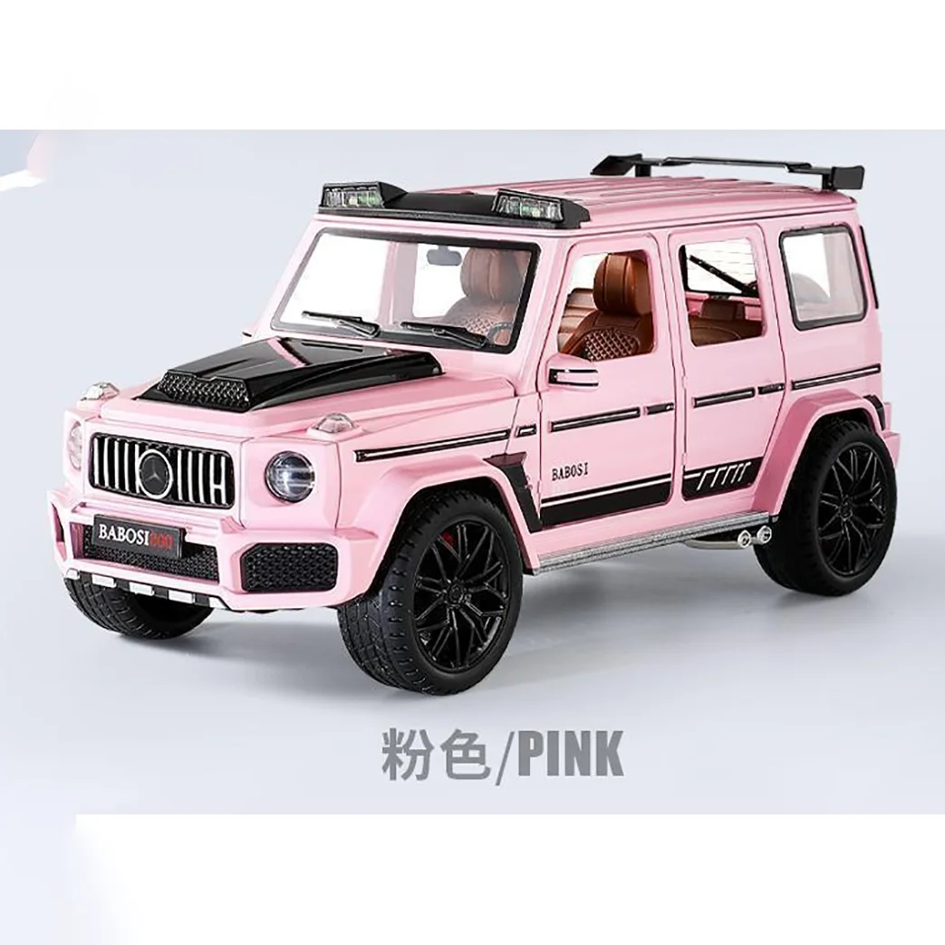 1/18 Diecast Model Cars Benz G800  Pull Back With Lights And Sound 7 Doors Open Simulation Diecast Model Car Toys