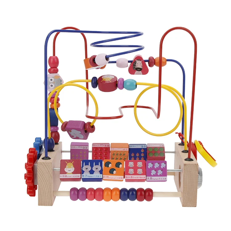 Toy Wholesale China yiwu agent new wooden early education animal type toy car for children as gift