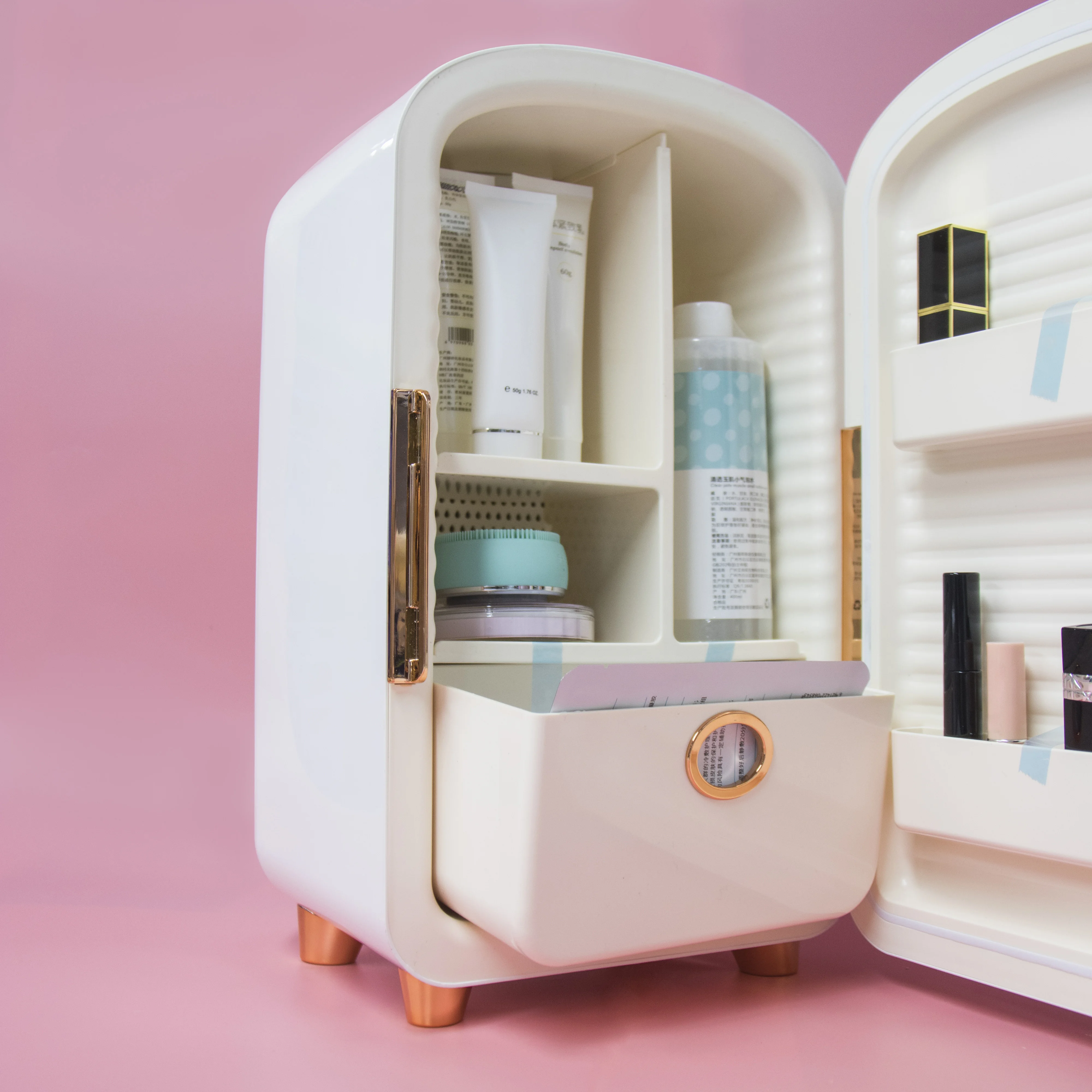 
Wholesale cheap 12L make up skin care mini fridge cosmetic small refrigerator 