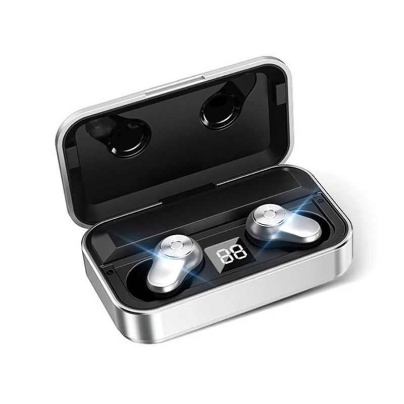  Водонепроницаемые наушники TWS 5 0 Bluetooth A6 беспроводные с зарядным устройством V8 гарнитура внешними аккумуляторами 1500
