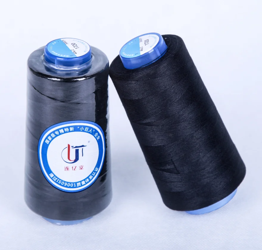 High Tenacity Sewing Threads High Speed 100% Polyester Threads Machine Manual Line
