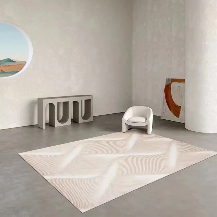Modern Design Customized Pattern Hand Made Silk Carpet