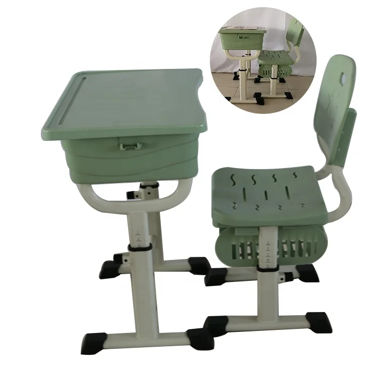 
Hebei factory supply children adjustable furniture school chair and table 