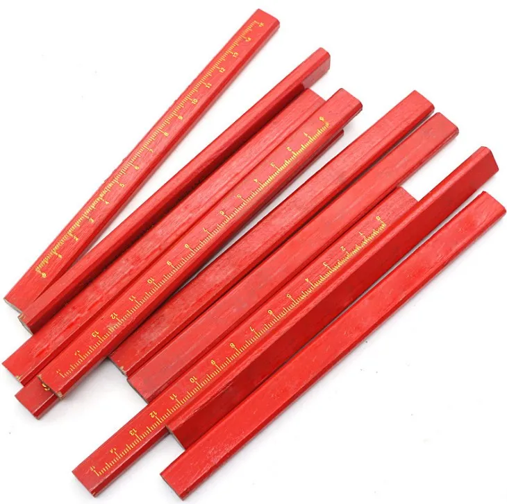 Personalized Construction Builders Wood material marking Carpenter Pencil Flat pencil