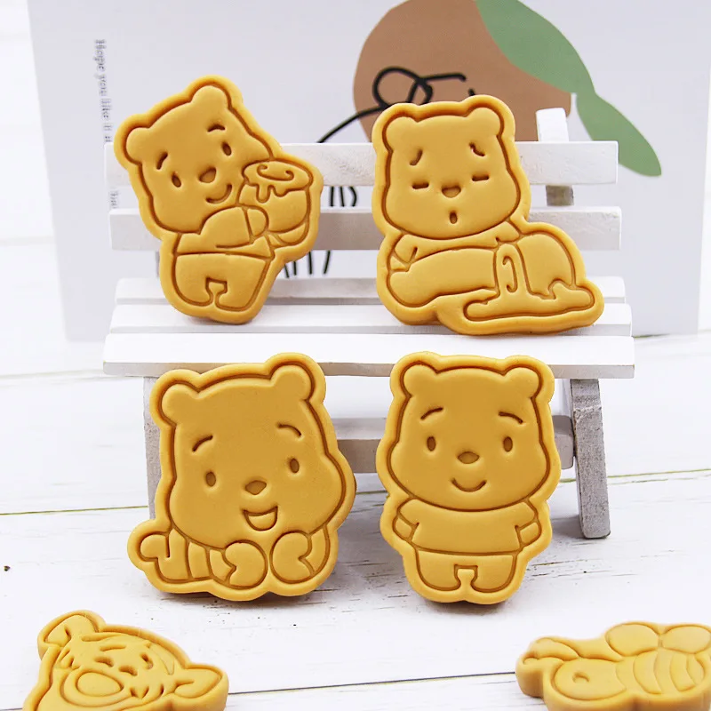 Bear creative cartoon biscuit mold parent-child household DIY baking tool anime cookie cutter 3d printed cookie cutter