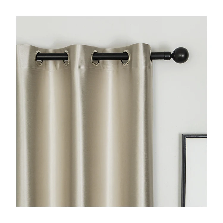 Hot sale hotel bedroom 100% polyester home decoration ready made window christmas curtain