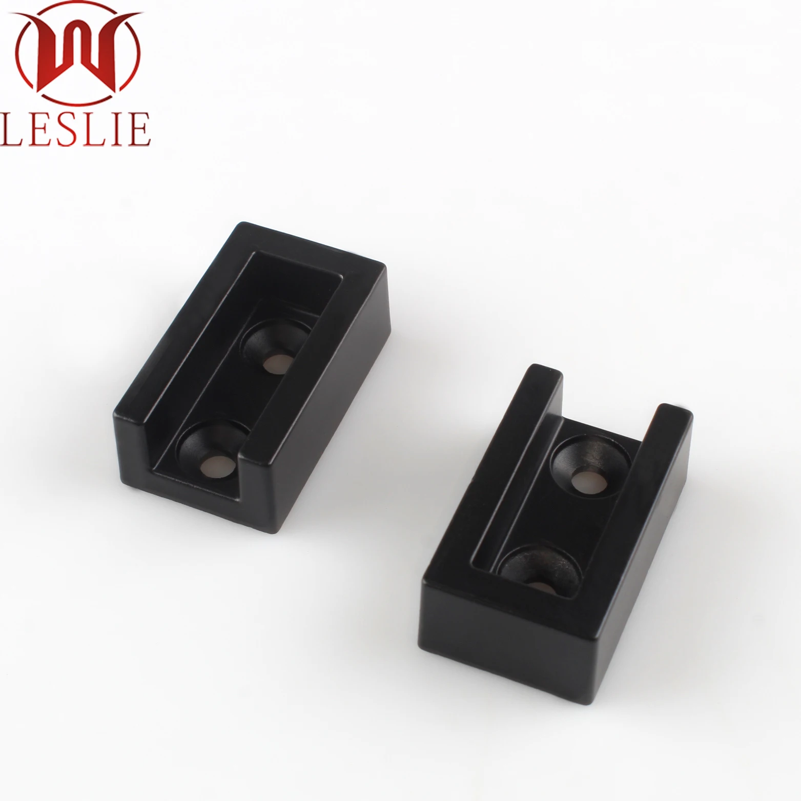 Furniture Hardware aluminium alloy square Wardrobe closet tube holder Tube Support