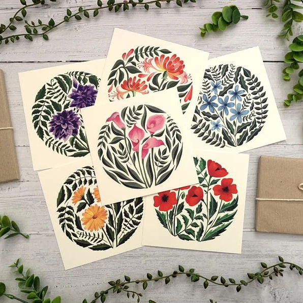 Personalised Watercolour Pattern Congratulations New Baby A6 Greetings Gift Card