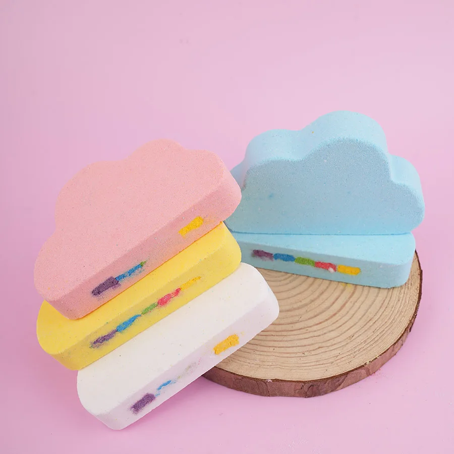 Разноцветные соляные шарики с облаками