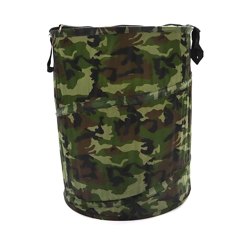 Collapsible Garden Waste Bag Yard Lawn Garden Leaf Bag Pop Up Hamper Barrel Trash Can Camping Laundry Toys Organizer