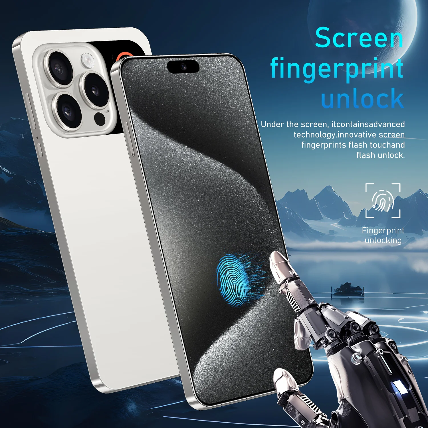 Promotion CDMA2000 Mobile Phones 108MP Dual Sim Android Cell Phone Unlock